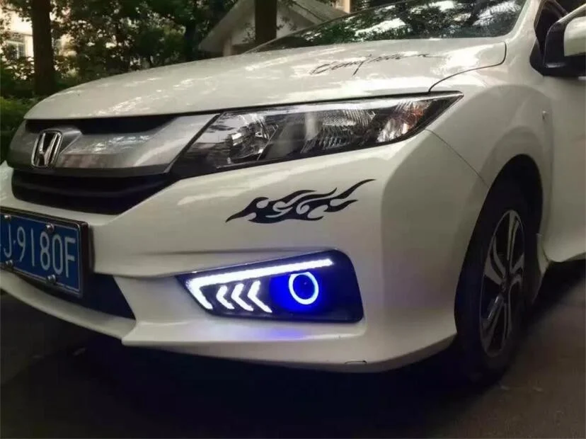 Osmrk LED DRL daytime running light + COB angel eye (5 colors) + projector lens + halogen fog lamp for honda city 2014 2015 2016
Osmrk LED DRL daytime running light + COB angel eye (5 colors) + projector lens + halogen fog lamp for honda city 2014 2015 2016