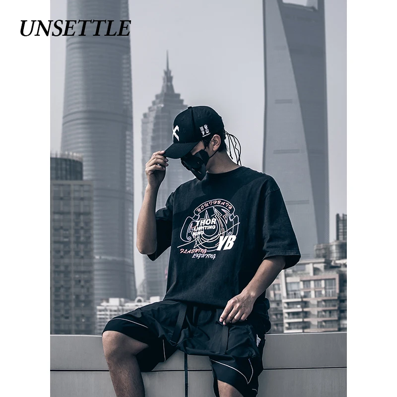 UNSETTLE 2020SS Harajuku мужские/женские мужские футболки с принтом подковы летняя уличная