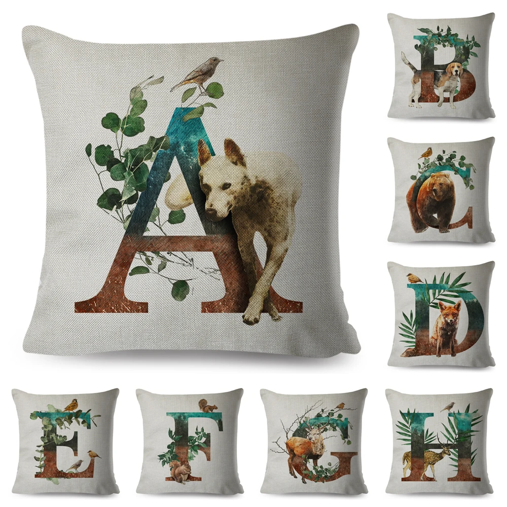 A-Z Letter Cute Dog Fox Birds Cushion Cover 45X45cm Pillow Case for Sofa Home Car Decor Cartoon Animal Plant Polyester Pillowcas
A-Z Letter Cute Dog Fox Birds Cushion Cover 45X45cm Pillow Case for Sofa Home Car Decor Cartoon Animal Plant Polyester Pillowcas