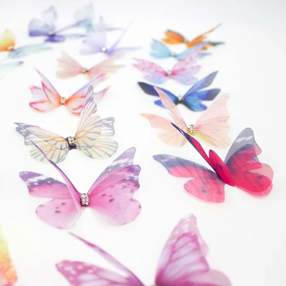 20Pcs Colorful Butterfly Translucent Clothes Patch Wedding Dress Decoration Clothes Patch DIY Beautiful Chiffon Supplies
20Pcs Colorful Butterfly Translucent Clothes Patch Wedding Dress Decoration Clothes Patch DIY Beautiful Chiffon Supplies