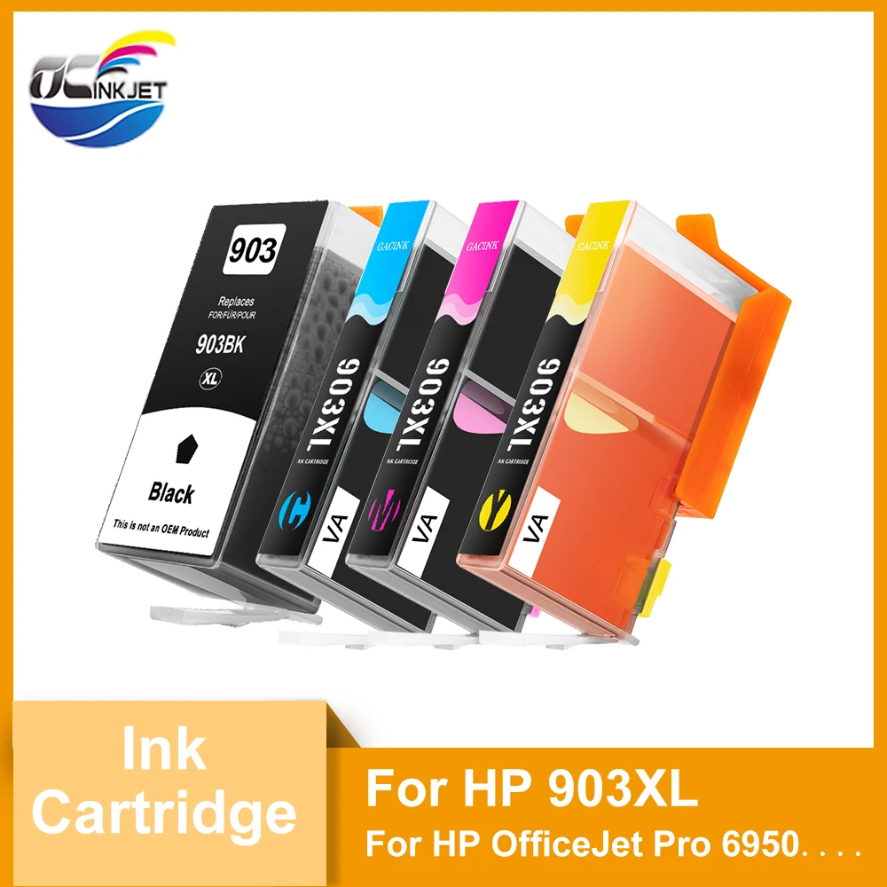 Чернильный картридж для HP 903XL, совместим с принтерами HP OfficeJet Pro 6950 6960 6970
Чернильный картридж для HP 903XL, совместим с принтерами HP OfficeJet Pro 6950 6960 6970