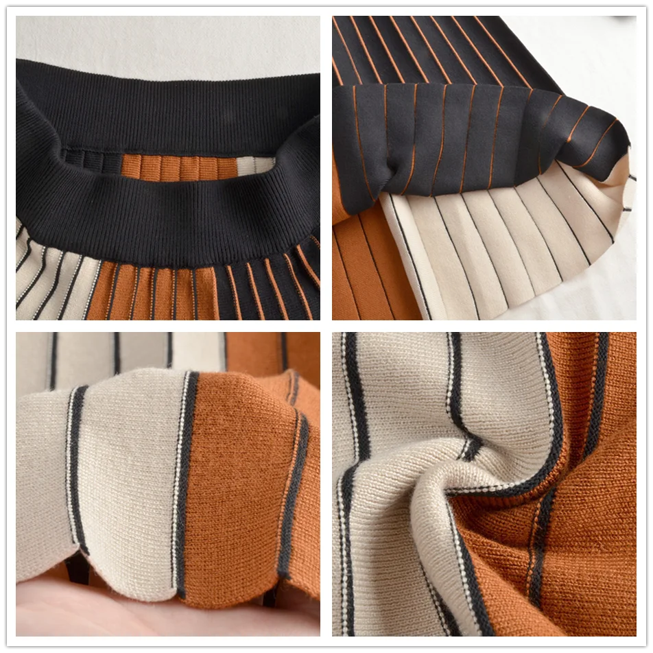 Winter Knitted Skirt Women 2020 Autumn Mid-Length High Waist A- line knit cotton Retro Slim Pleated Skirt For Female
Winter Knitted Skirt Women 2020 Autumn Mid-Length High Waist A- line knit cotton Retro Slim Pleated Skirt For Female