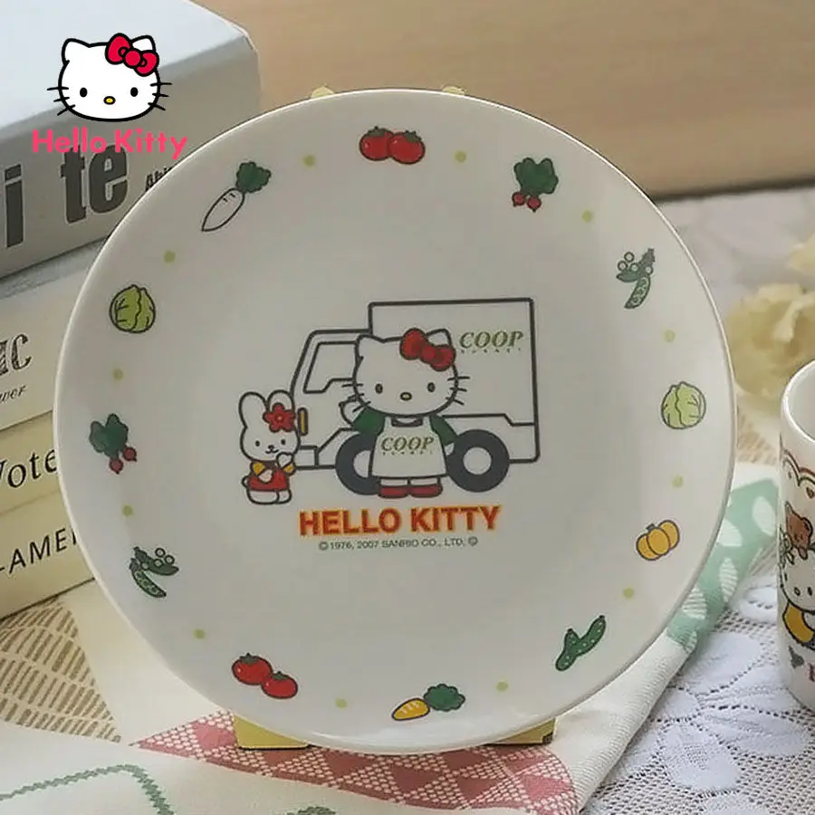 Hello Kitty Ceramic Tableware Children Breakfast Plate Cute Cartoon Vegetable and Fruit Plate
Hello Kitty Ceramic Tableware Children Breakfast Plate Cute Cartoon Vegetable and Fruit Plate