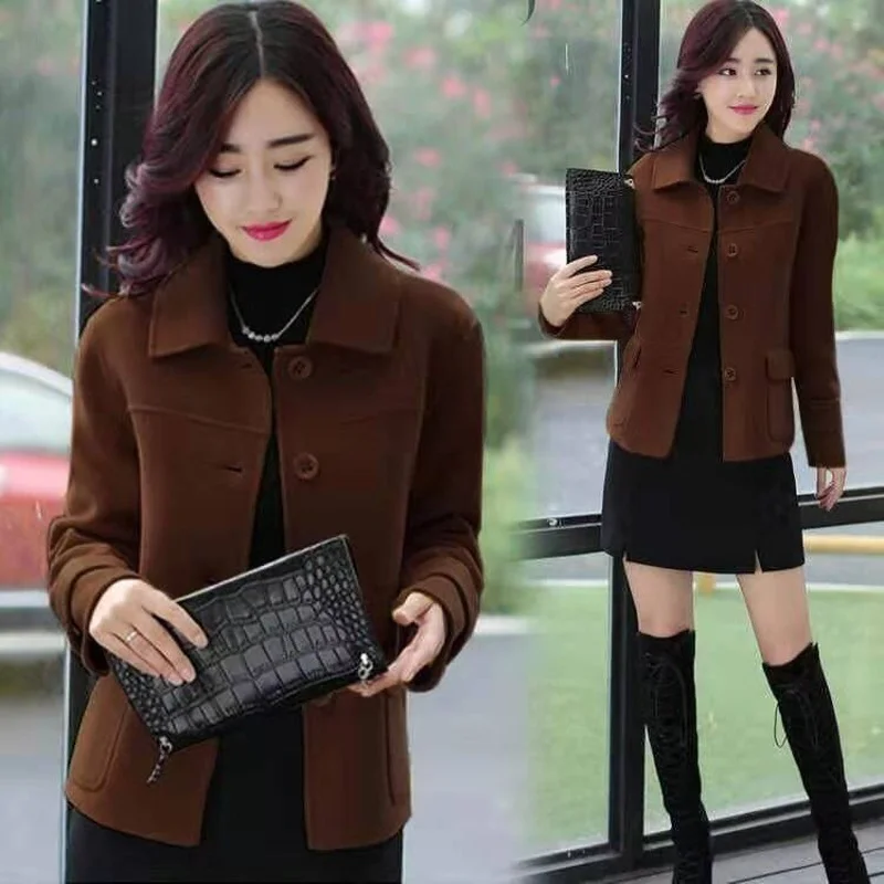 Short woolen coat women's 2021 spring and autumn new Korean version of all-match casual and thin woolen coat
Short woolen coat women's 2021 spring and autumn new Korean version of all-match casual and thin woolen coat