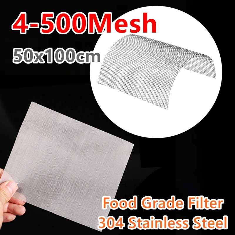 Food Grade 304 Stainless Steel Filter Mesh Home Kitchen Food Bean Powder Oil Filter Net Metal Water Filtration Screen Strainers
Food Grade 304 Stainless Steel Filter Mesh Home Kitchen Food Bean Powder Oil Filter Net Metal Water Filtration Screen Strainers