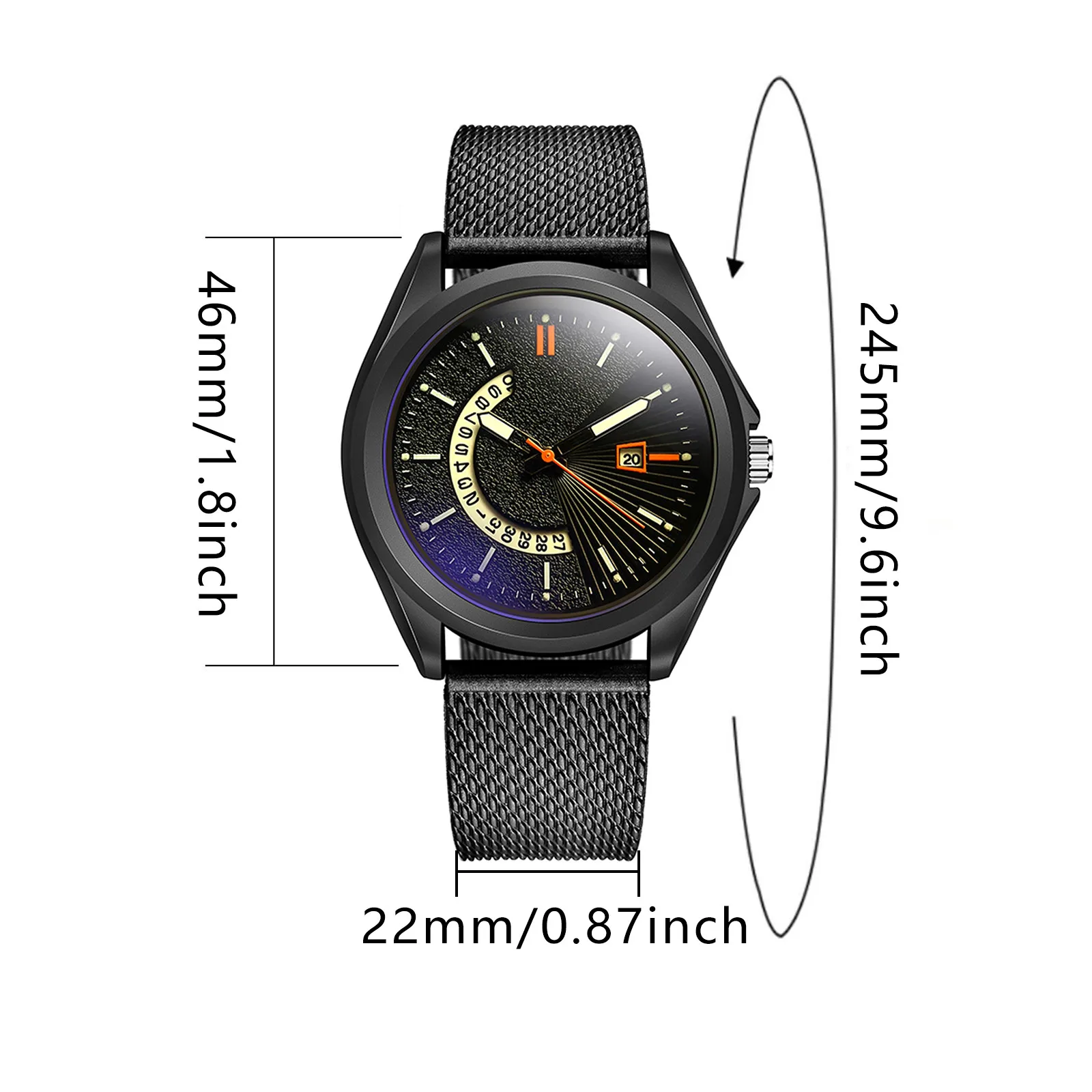 Hot Sale watches mens 2021 Sports Mesh Belt Luminous Watch Men's Hollow Calendar Blue Light Watch montre homme
Hot Sale watches mens 2021 Sports Mesh Belt Luminous Watch Men's Hollow Calendar Blue Light Watch montre homme