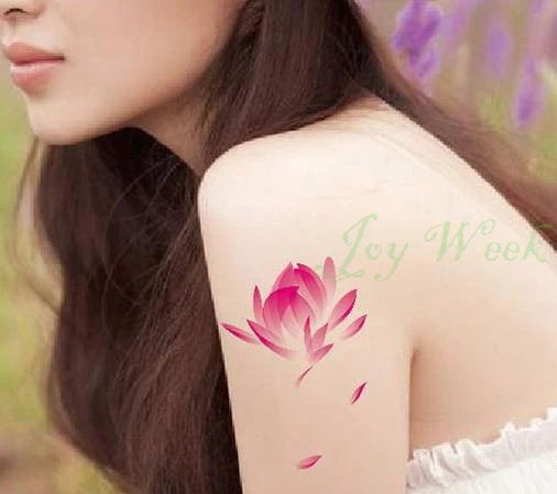 Waterproof Temporary Tattoo Sticker pink lotus tattoo rose flower bloom tatto stickers flash tatoo fake tattoos for girl
Waterproof Temporary Tattoo Sticker pink lotus tattoo rose flower bloom tatto stickers flash tatoo fake tattoos for girl