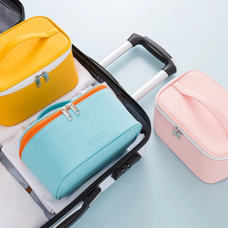 Portable Travel Cosmetic Bag Makeup Bag Beauty Zipper Makeup Organizer Bag with Inner Pouch PU Leather Washable Waterproof
Portable Travel Cosmetic Bag Makeup Bag Beauty Zipper Makeup Organizer Bag with Inner Pouch PU Leather Washable Waterproof