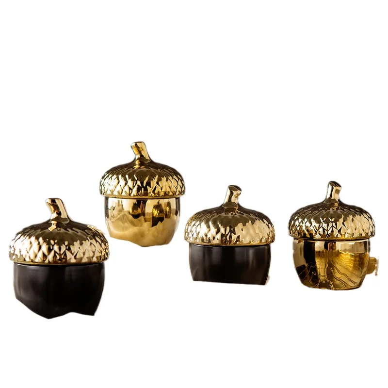 Danish Design Creative Sealing Storage Jar Pine Cone Gold Ceramic Jewelry Storage Box Gold-plated Christmas Xmas New Year Gifts
Danish Design Creative Sealing Storage Jar Pine Cone Gold Ceramic Jewelry Storage Box Gold-plated Christmas Xmas New Year Gifts