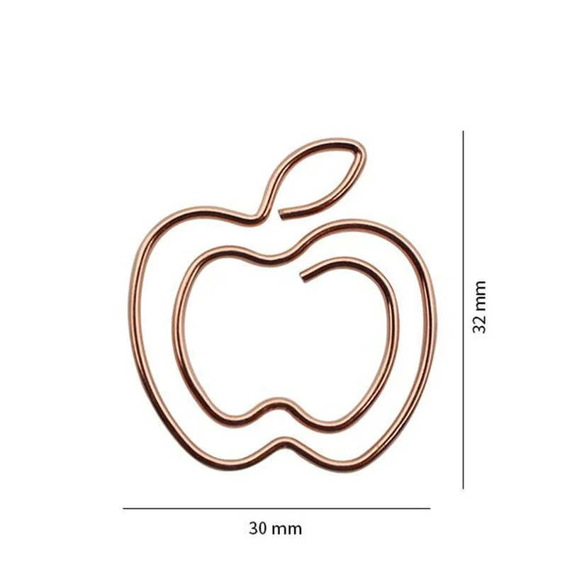10PCS Apple Pear Paper Clip Rose Gold Memo Clip Stationery Binder Clips Office Binding Bookmark Clip Metal Folder DIY Decor
10PCS Apple Pear Paper Clip Rose Gold Memo Clip Stationery Binder Clips Office Binding Bookmark Clip Metal Folder DIY Decor