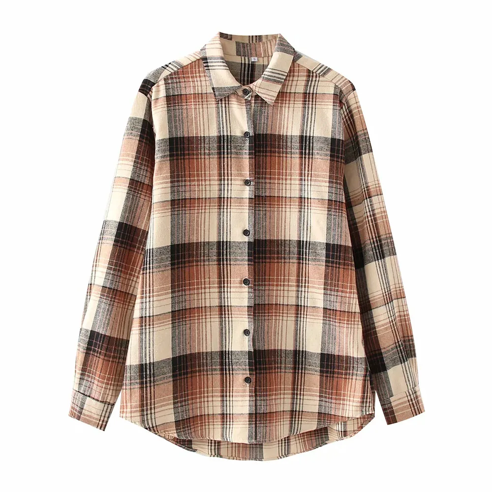 DYLQFS 2021 Autumn Women Plaid Lapel Long Sleeve Jacket Female Vintage Streetwear Single-breasted Casual Fashion Chic Tops
DYLQFS 2021 Autumn Women Plaid Lapel Long Sleeve Jacket Female Vintage Streetwear Single-breasted Casual Fashion Chic Tops