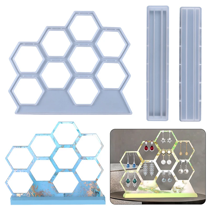 Jewelry Display Stand Resin Mold DIY Earrings Necklace Jewelry Storage Stand Epoxy Resin Glue Silicone Mold Desktop Decoration
Jewelry Display Stand Resin Mold DIY Earrings Necklace Jewelry Storage Stand Epoxy Resin Glue Silicone Mold Desktop Decoration