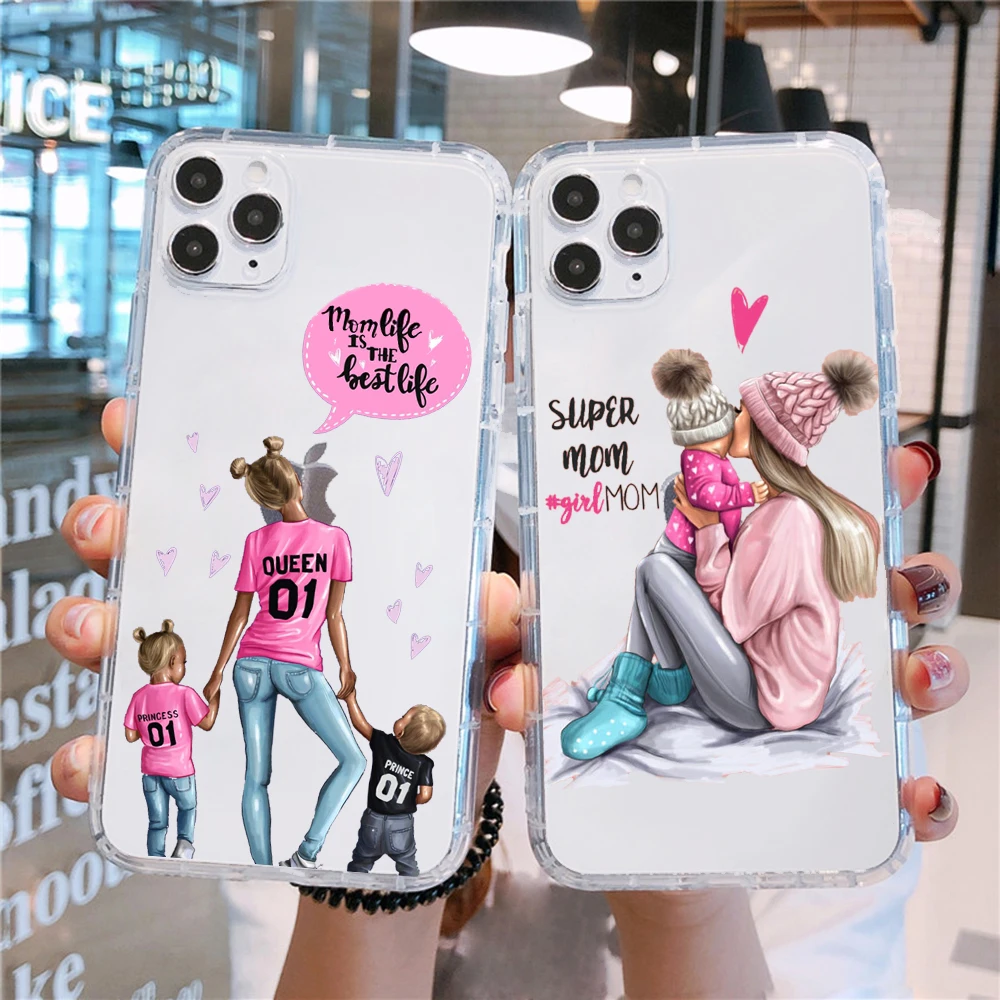PUNQZY Fashion MaMa of Girl Boy Mom Baby Cute Phone Case For iPhone 12 PRO XR 7 8 Plus X XS MAX 11PRO Transparent Soft TPU Cover
PUNQZY Fashion MaMa of Girl Boy Mom Baby Cute Phone Case For iPhone 12 PRO XR 7 8 Plus X XS MAX 11PRO Transparent Soft TPU Cover