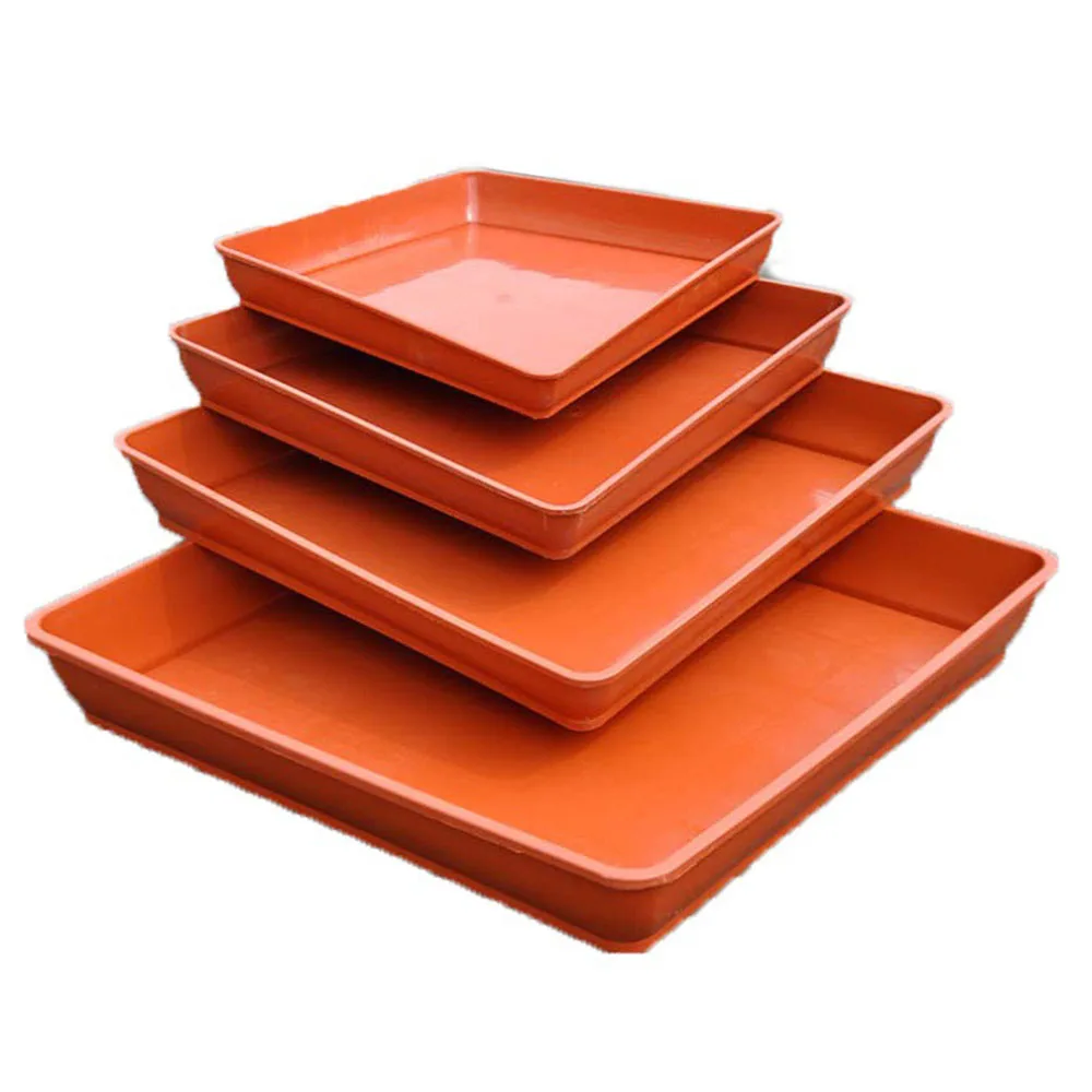 Planter Flowerpot trays Waterproof 5PCS Garden Plastic Plant Square Base