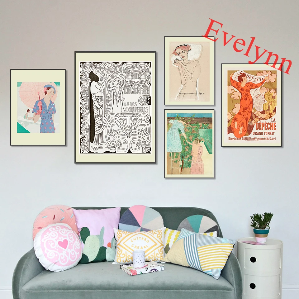 Art Nouveau Poster,Collection Of Art From The 1800s,Victorian Art,Egon Schiele,Mary Cassatt Living Room Decor Canvas Wall Print
Art Nouveau Poster,Collection Of Art From The 1800s,Victorian Art,Egon Schiele,Mary Cassatt Living Room Decor Canvas Wall Print