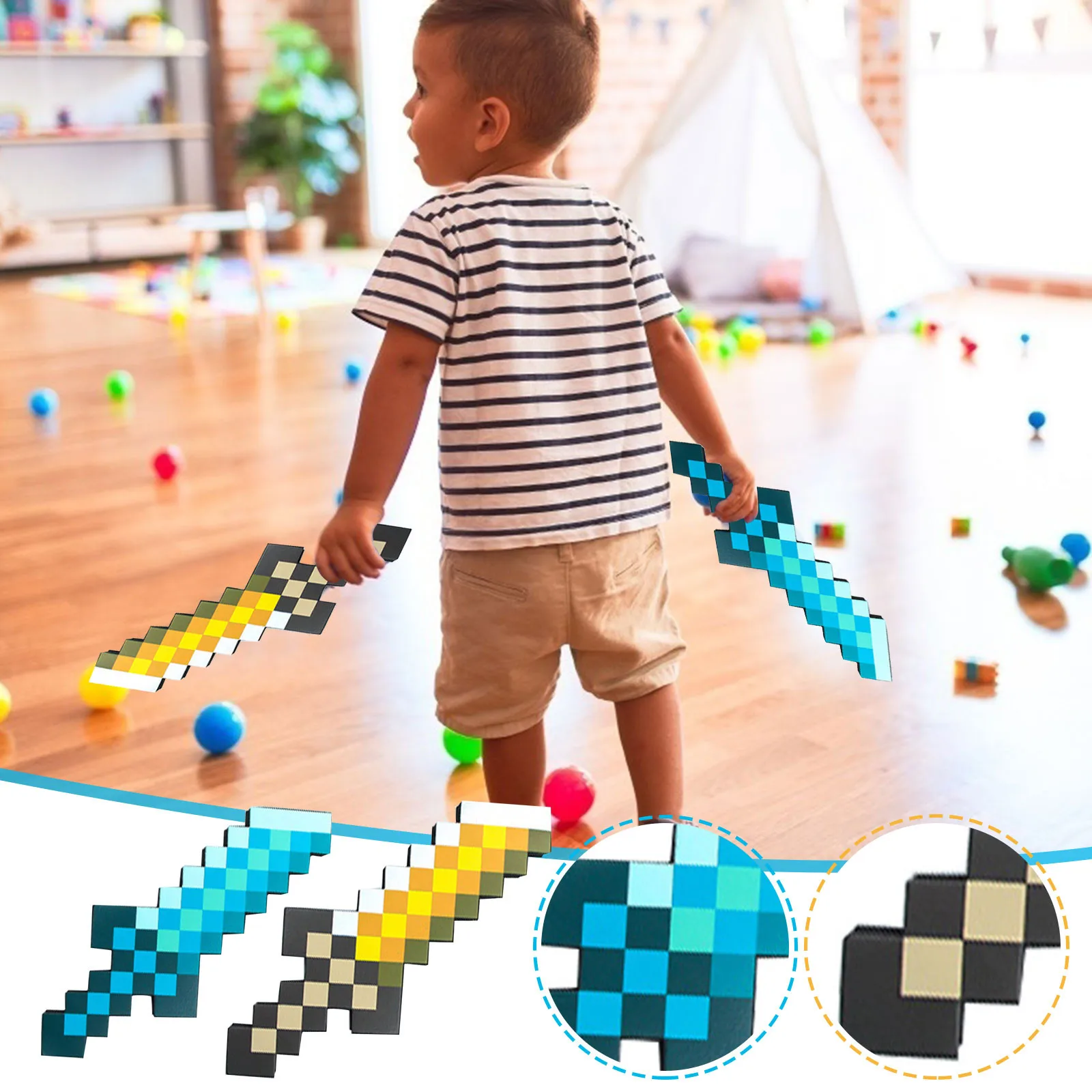 New Game Decoration Treasure Toy MosaicS Diamond Shovel Sword Holiday Gift Creative Simulation Children's Game Cotton Sword Toys
New Game Decoration Treasure Toy MosaicS Diamond Shovel Sword Holiday Gift Creative Simulation Children's Game Cotton Sword Toys