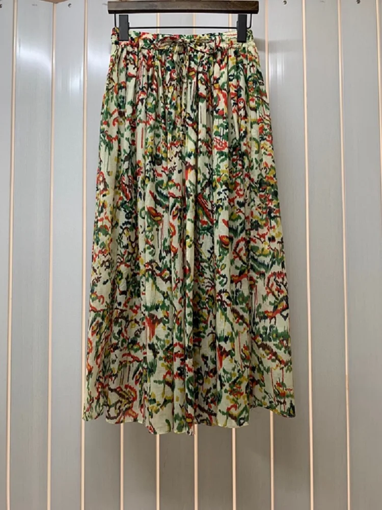 100%Cotton Women's Skirt 2021 Summer Ladies Elastic Waist Chic Prints Mid-Calf Length Large Swing Casual Skirts Clothings
100%Cotton Women's Skirt 2021 Summer Ladies Elastic Waist Chic Prints Mid-Calf Length Large Swing Casual Skirts Clothings