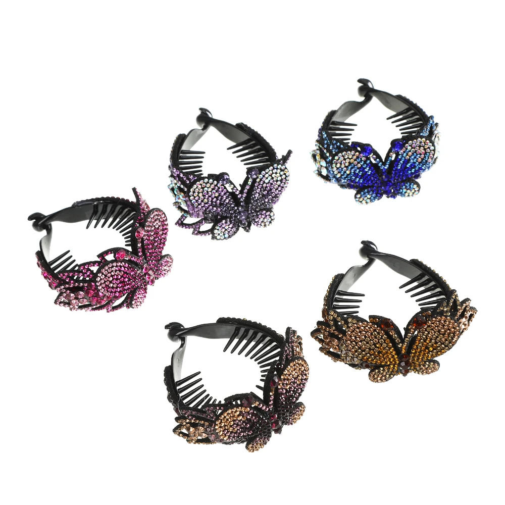 Molans Solid Color Medium Women Hairgrips Butterfly Hot Rhinestone Claw Clip High Quality Women's Accessories Fashion Tiaras
Molans Solid Color Medium Women Hairgrips Butterfly Hot Rhinestone Claw Clip High Quality Women's Accessories Fashion Tiaras
