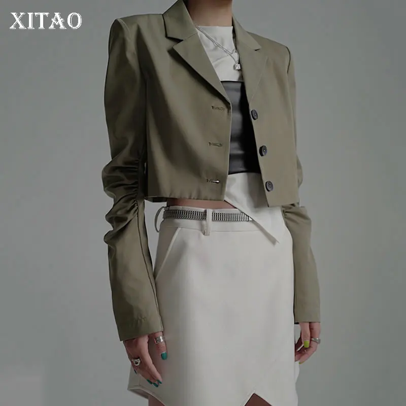 XITAO, новинка, короткий Женский блейзер, однотонный, трендовый, с отложным воротником, с длинным рукавом, весна-осень, модный, универсальный, т...
XITAO, новинка, короткий Женский блейзер, однотонный, трендовый, с отложным воротником, с длинным рукавом, весна-осень, модный, универсальный, т...