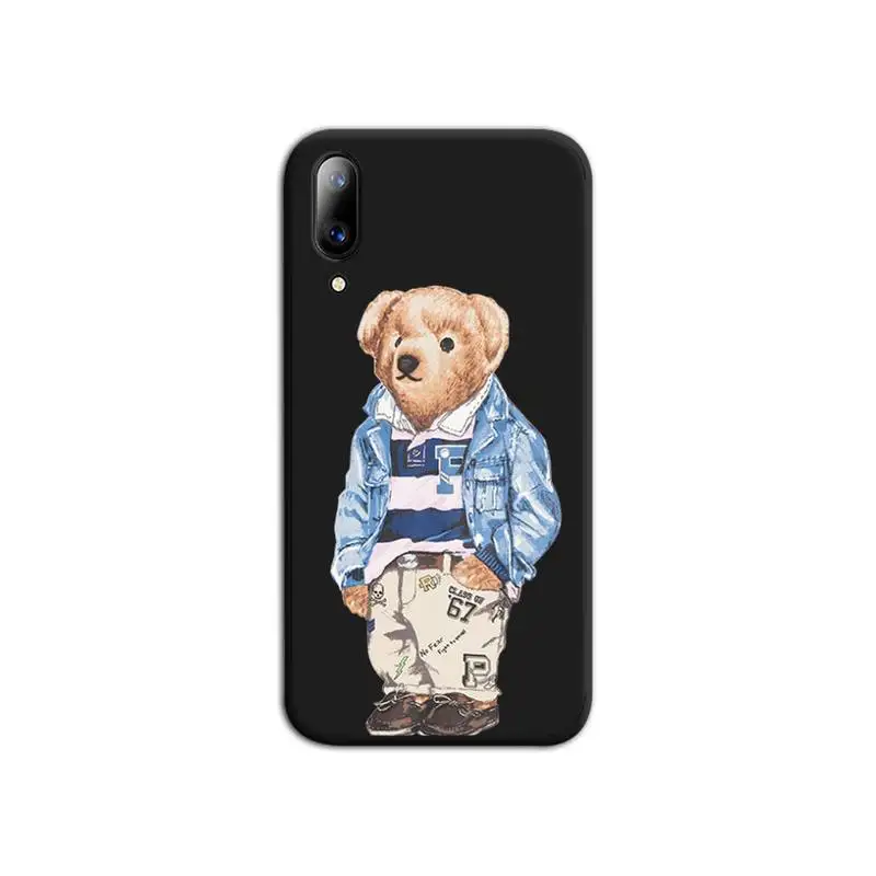 Итальянские модные брендовые чехлы с медведем для телефона Vivo Y91c Y17 Y51 Y67 Y55 Y7s Y81 Y19