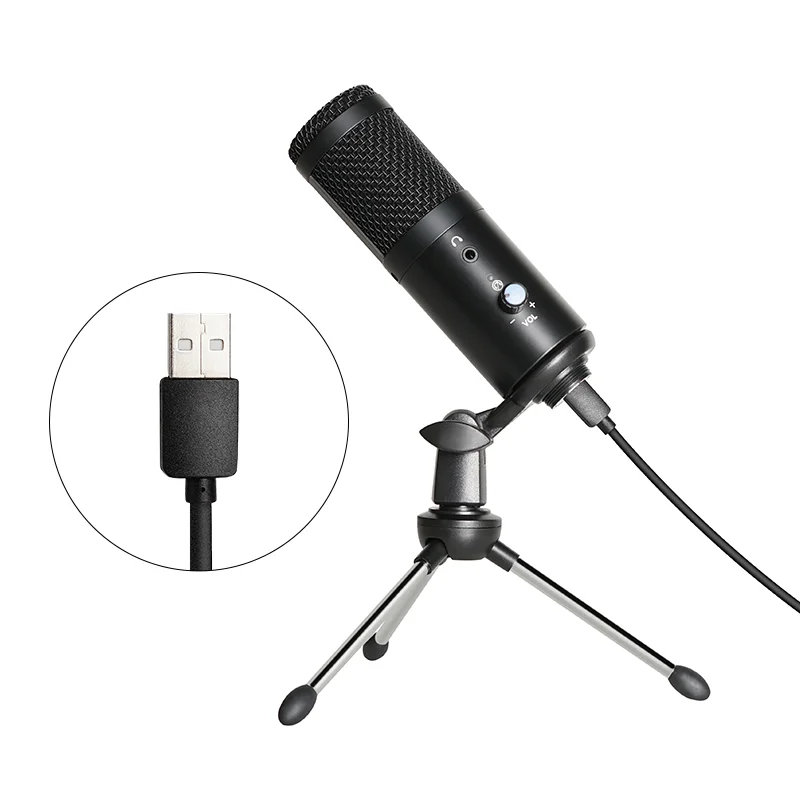 

USB Microphone Professional Studio Mic Condenser Podcast Computer Microphone With Tripod For Youtube Recording Karaoke Broadcast