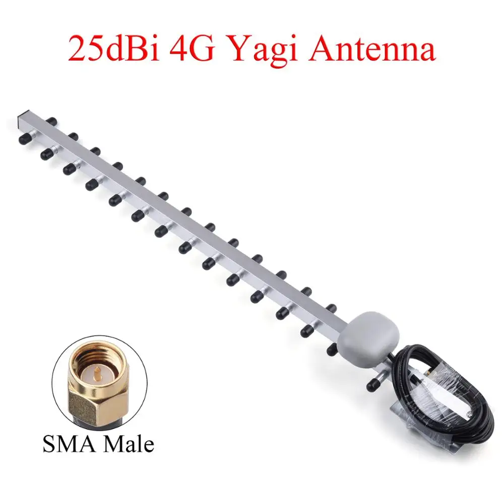 4G LTE 25dBi антенна 791-2690 МГц наружная беспроводная антенна Yagi SMA Male для маршрутизатора усилителя фотографий 1,5 м/фута
4G LTE 25dBi антенна 791-2690 МГц наружная беспроводная антенна Yagi SMA Male для маршрутизатора усилителя фотографий 1,5 м/фута