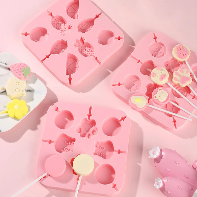 Silicone Lollipop Chocolate Mold Kitchen DIY Cheese Lollipop Candy Decoration Mold with Lid Baking Tools Kitchen Accessories
Silicone Lollipop Chocolate Mold Kitchen DIY Cheese Lollipop Candy Decoration Mold with Lid Baking Tools Kitchen Accessories