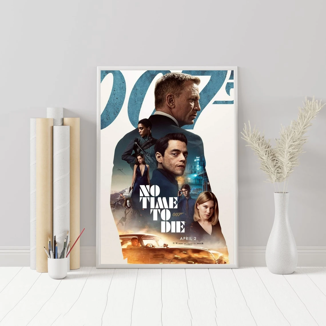 Постер фильма «No Time to Die», классический популярный постер на холсте, настенная живопись, украшение для дома (без рамки)
Постер фильма «No Time to Die», классический популярный постер на холсте, настенная живопись, украшение для дома (без рамки)