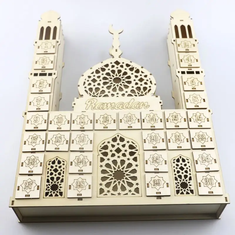 2021Ramadan Countdown Calendar DIY Wooden Eid Mubarak Ornament Drawer Party Decor
2021Ramadan Countdown Calendar DIY Wooden Eid Mubarak Ornament Drawer Party Decor