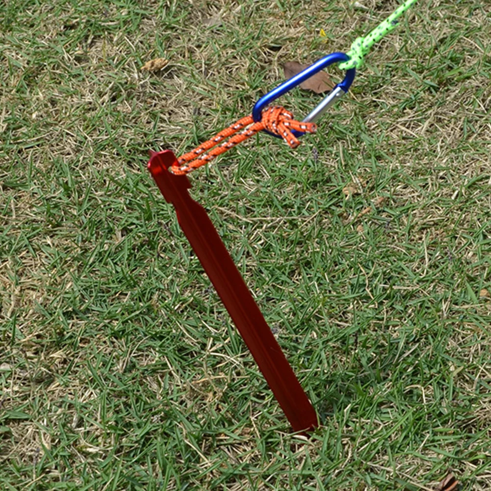 18cm Reflective Rope Non Rust Pegs Aluminum Alloy Tent Stakes Set Accessories Patio Shade Outdoor Camping Garden Hiking Canopy
18cm Reflective Rope Non Rust Pegs Aluminum Alloy Tent Stakes Set Accessories Patio Shade Outdoor Camping Garden Hiking Canopy