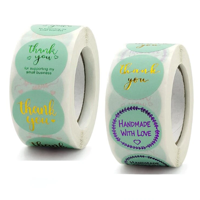 500PCS Bronzing Green Handmade with Love Labels Thank You Sticker Seal Stationery Supply Decoration Small Business Scrapbooking
500PCS Bronzing Green Handmade with Love Labels Thank You Sticker Seal Stationery Supply Decoration Small Business Scrapbooking