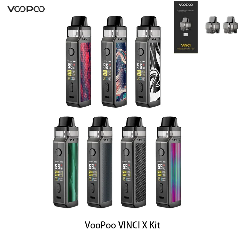 Voopoo Vinci X Pod Kit новый набор для вейпа с баком 5 мл катушек 70 Вт батарейка 18650 Vs Mod Drag