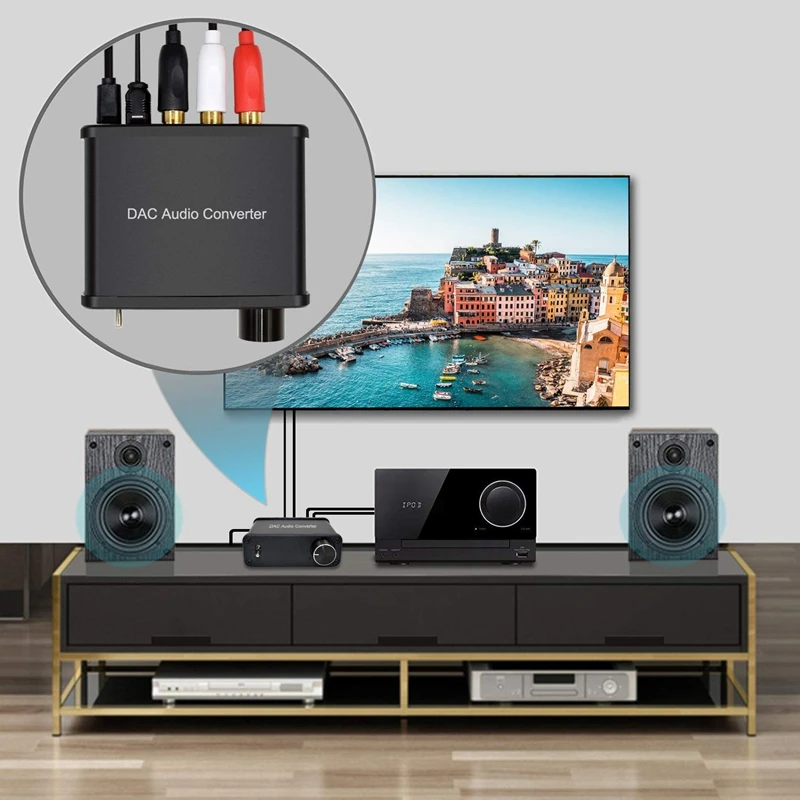 o Amplifier Digital to Analog o Amplifier Fiber and Coaxial Analog RCA 3.5mm o Amplifier 
o Amplifier Digital to Analog o Amplifier Fiber and Coaxial Analog RCA 3.5mm o Amplifier