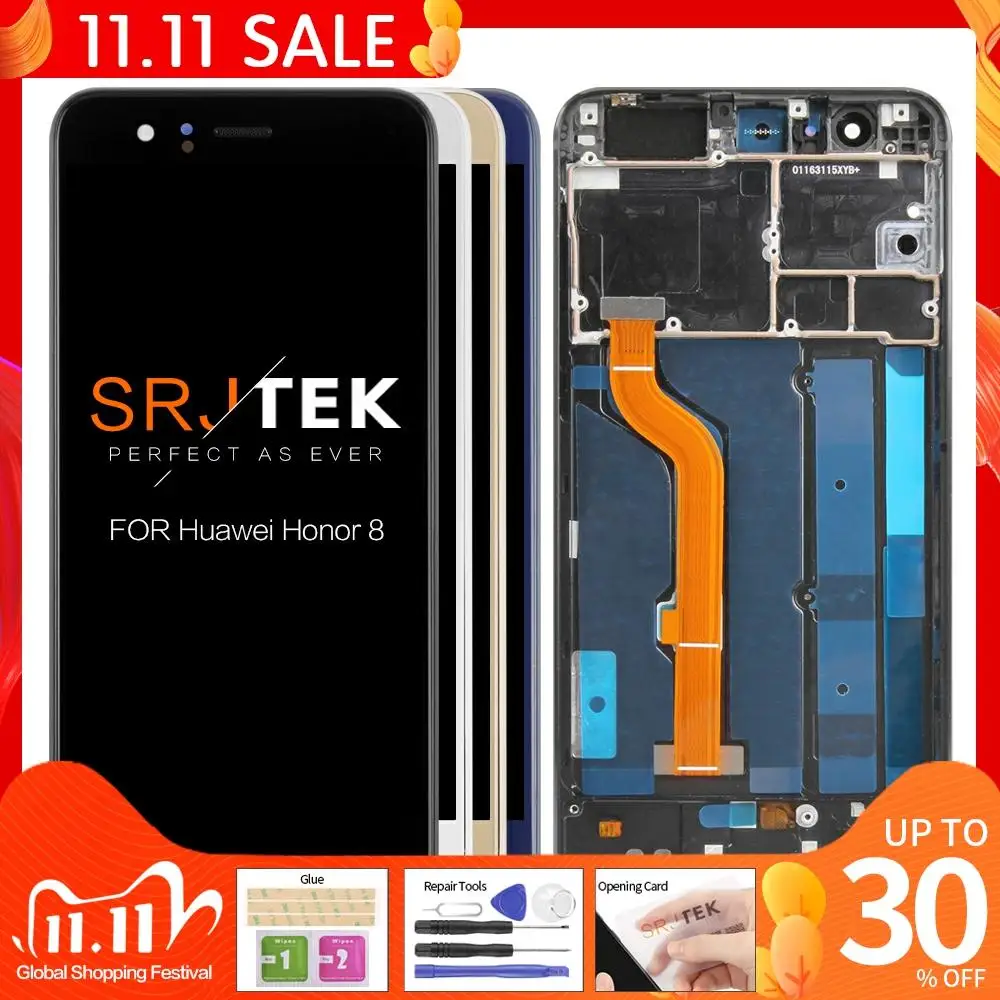 A+ Grade 5.2" Display For Huawei Honor 8 LCD Touch Screen Digitizer Replacement for HUAWEI Honor 8 LCD Blue Black White Frd-L09
A+ Grade 5.2" Display For Huawei Honor 8 LCD Touch Screen Digitizer Replacement for HUAWEI Honor 8 LCD Blue Black White Frd-L09