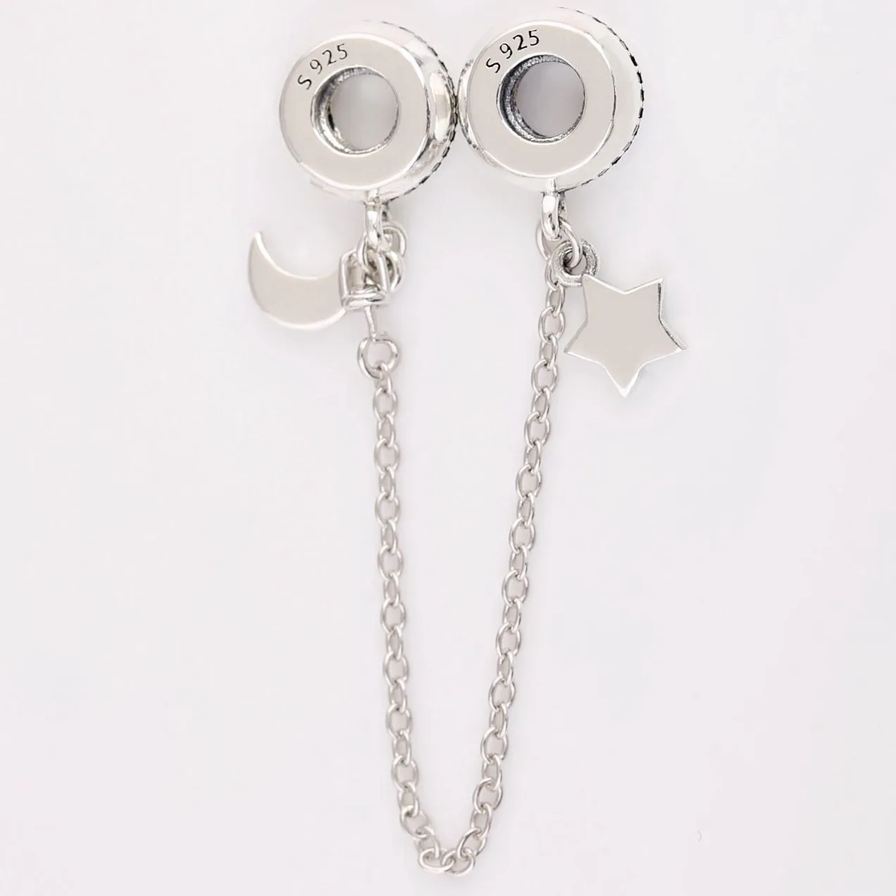 Original 925 Sterling Silver New Star Moon Star River Safety Chain Fit Pandora Women Bracelet & Necklace Diy Jewelry
Original 925 Sterling Silver New Star Moon Star River Safety Chain Fit Pandora Women Bracelet & Necklace Diy Jewelry