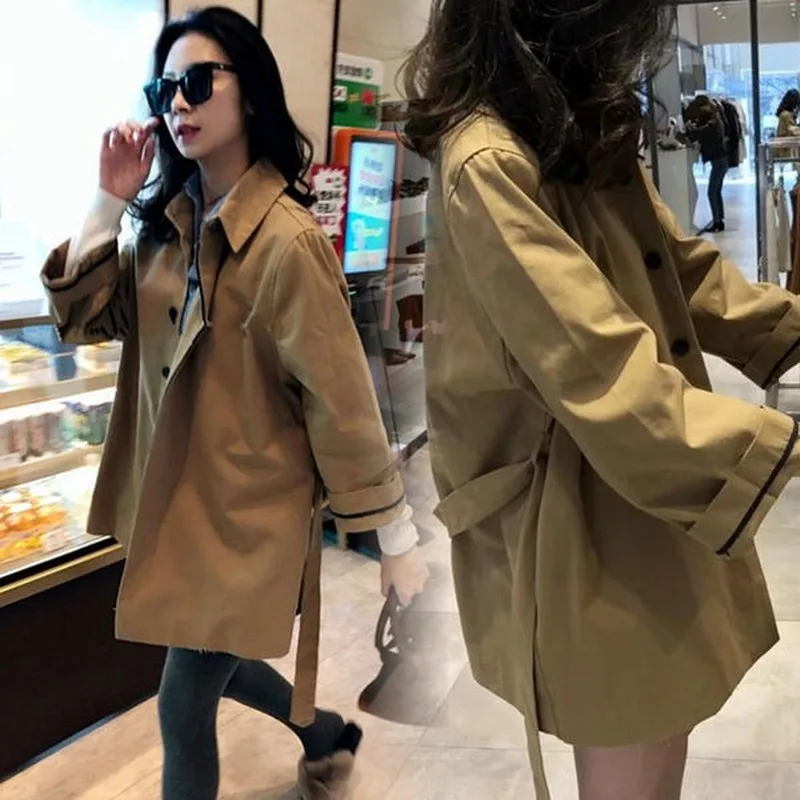GOOHOJIO 2020 New Women Trench Coat Autumn Winter Coat Women Hot Selling Solid Color High Quality Short Coat Trench for Women
GOOHOJIO 2020 New Women Trench Coat Autumn Winter Coat Women Hot Selling Solid Color High Quality Short Coat Trench for Women