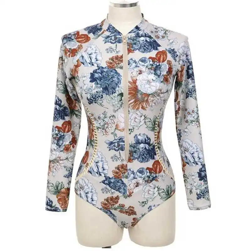 South Korea 2019 conjoined conservative slim long sleeve floating diving hot spring beach bathing suit women's Beach Holiday
South Korea 2019 conjoined conservative slim long sleeve floating diving hot spring beach bathing suit women's Beach Holiday