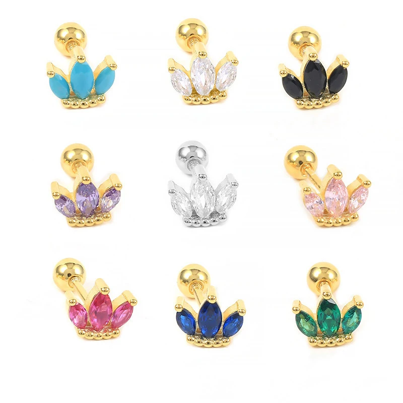 1 Pcs Crown Earrings for Women Ear Stud Screw Creative Piercing Accessories Girl Wedding Jewelry Charm Gift Boucle Oreille Femme
1 Pcs Crown Earrings for Women Ear Stud Screw Creative Piercing Accessories Girl Wedding Jewelry Charm Gift Boucle Oreille Femme