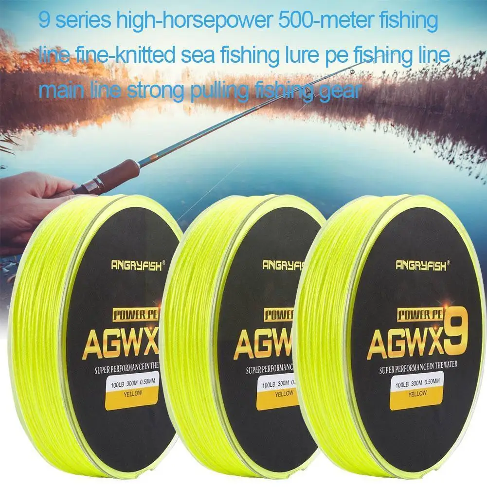 Fishing Line PE Material 9 Series Yellow 300-meter Knit Fishing Line Strong Line Quality Fine Pull High Fishing H4P8
Fishing Line PE Material 9 Series Yellow 300-meter Knit Fishing Line Strong Line Quality Fine Pull High Fishing H4P8