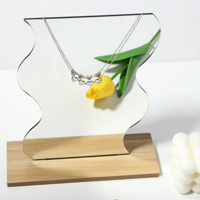 Simple Style Irregular Makeup Mirror With Wooden Stand Reflector Ins Photography Props Studio Shooting Jewelry Photo Decorations
Simple Style Irregular Makeup Mirror With Wooden Stand Reflector Ins Photography Props Studio Shooting Jewelry Photo Decorations