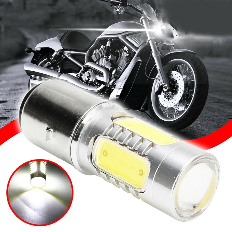 Motorcycle Headlight 12V H6 BA20D 4 COB LED White Bulb Light Suitable for Moped ATV Headlight
Motorcycle Headlight 12V H6 BA20D 4 COB LED White Bulb Light Suitable for Moped ATV Headlight
