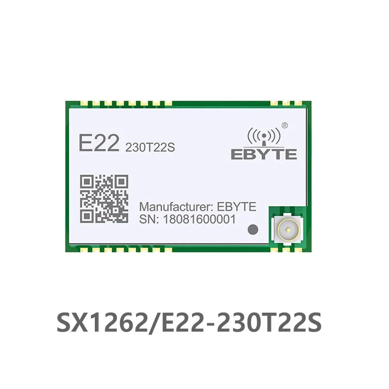 E22-230T22S SX1262 230MHz SMD UART Wireless Transmitter and Receiver SMD RF Module RSSI Net Work Transceiver For IPEX Antenna
E22-230T22S SX1262 230MHz SMD UART Wireless Transmitter and Receiver SMD RF Module RSSI Net Work Transceiver For IPEX Antenna