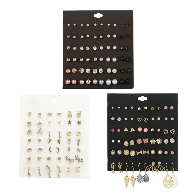 30 Pairs Mixed Round Ball Metal Pearl Crystal Stud Earrings Set Fashion Jewelry
30 Pairs Mixed Round Ball Metal Pearl Crystal Stud Earrings Set Fashion Jewelry