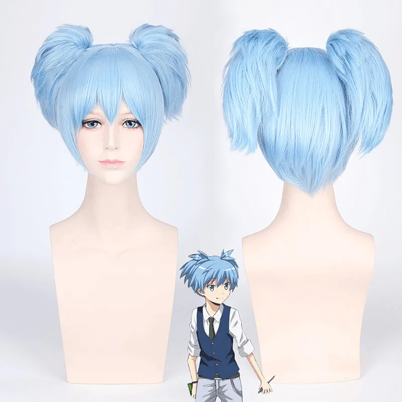 Assassination Classroom Shiota Nagisa Cosplay Wig Ansatsu Kyoushitsu Blue Ponytails Heat Resistant Synthetic Hair Wigs + Wig Cap
Assassination Classroom Shiota Nagisa Cosplay Wig Ansatsu Kyoushitsu Blue Ponytails Heat Resistant Synthetic Hair Wigs + Wig Cap
