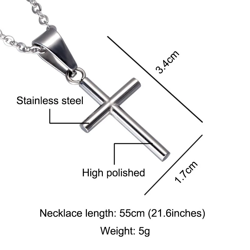 High Quality Classic Cross Necklace Pendant Titanium Steel Christian Cross Necklace Jewelry
High Quality Classic Cross Necklace Pendant Titanium Steel Christian Cross Necklace Jewelry