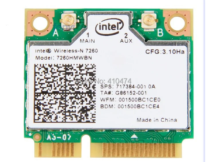 NEW For Intel Wireless-N 7260 7260HMWBN 802.11bgn Half MINI PCI-E WIFI for Bluetooth4.0 Card For ACER/ASUS/Samsung /Toshiba
NEW For Intel Wireless-N 7260 7260HMWBN 802.11bgn Half MINI PCI-E WIFI for Bluetooth4.0 Card For ACER/ASUS/Samsung /Toshiba