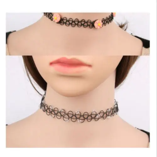 12Pcs Vintage Stretch Choker Necklace Lady Girl Tattoo Choker Necklace Punk Retro Gothic Elastic Pendants Christmas Party Wear
12Pcs Vintage Stretch Choker Necklace Lady Girl Tattoo Choker Necklace Punk Retro Gothic Elastic Pendants Christmas Party Wear