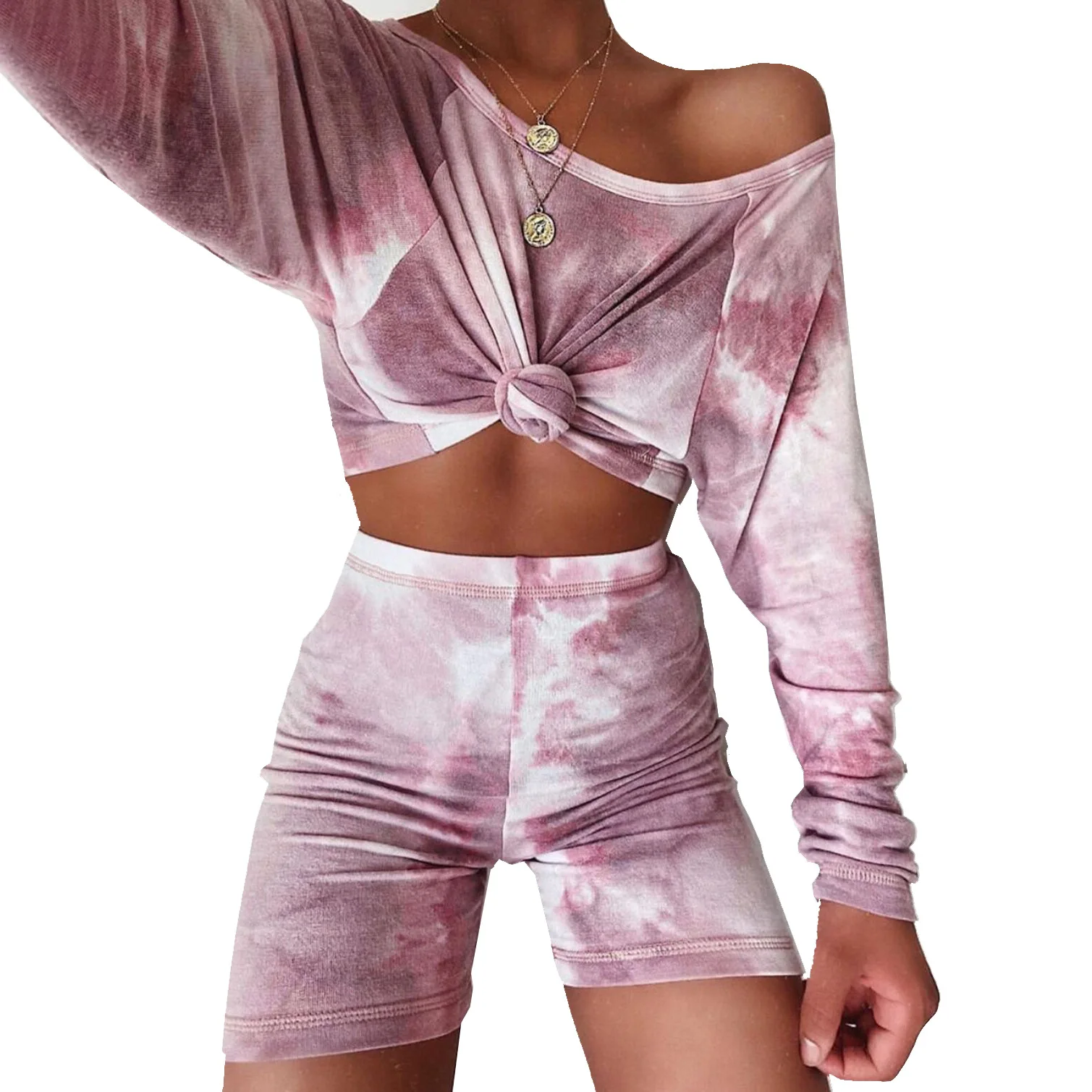 FNOCE Foreign Trade Cross-border Women's hot Style Tie-dye Home Clothes Casual Fashion Casual Pants Long-sleeved T-shirt Suit
FNOCE Foreign Trade Cross-border Women's hot Style Tie-dye Home Clothes Casual Fashion Casual Pants Long-sleeved T-shirt Suit