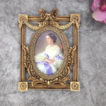 French Classic Picture Frame Decoration Of European Court Baroque 6 Inchphoto Frame Wine Cabinet Bookshelf Desktop Picture Frame
