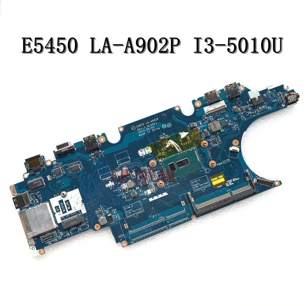 ZAM70 LA A902P для Dell latitude E5450 Материнская плата ноутбука i3 5010U CN 0JJ64Y JJ64Y материнская 100%